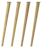 4x sossai Holzfüße rund - schräge Ausführung 71cm Eiche Produktbild-Vorschau 3