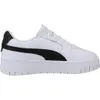 A side view of a white Puma sneaker with a black stripe and black heel accent. Produktbild-Vorschau