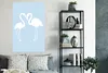 MuchoWow® Poster Weiß - Flamingo - Scherenschnitt 80x120 cm Produktbild-Vorschau 4