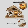 Große Echtholz Weihnachtskrippe mit Beleuchtung in 39 x 23 Produktbild-Vorschau 6