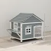 PawHut Katzenhaus aus Holz 2-Etagen Katzenhöhle mit Produktbild-Vorschau 3