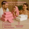 Betz 12er Handtuch-Set PALERMO 100% Baumwolle  Farbe: rose Produktbild-Vorschau 5