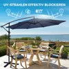 Puluomis Sonnenschirm verstellbare Ampelschirm mit Kurbel Produktbild-Vorschau 2