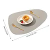 4Stück Tischsets,Abwaschbar Rund Doppelseitigen rutschfest Produktbild-Vorschau 2