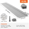 A product image showing gutter guards with dimensions and specifications. Voir les images du produit