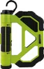 A bright green and black work light with a hook for hanging. Produktbild-Vorschau