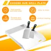 YZNAHRE Plancha Grillplatte 30x45 cm Universal Edelstahl Produktbild-Vorschau 4