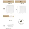 Service de table en porcelaine, set d'assiettes de 12 Voir les images du produit 2
