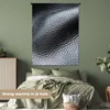 MuchoWow® Wandteppich Wandbehang Leder - Textur - Schwarz - Produktbild-Vorschau 4
