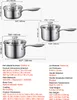 VEVOR Marmite Set de saucière (0,95+1,89+2,84 L) avec Voir les images du produit 7