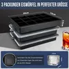 Walfos® Silicone Bac à glaçons Lot de 3 avec couvercle Sans Voir les images du produit 2