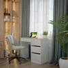Schreibtisch Vicco Sherry Weiß Hochglanz 90 x 40 cm mit Produktbild-Vorschau 3