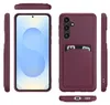 Multiple views of a purple phone case with a card slot. Produktbild-Vorschau