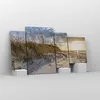 Bild auf Leinwand - Leinwandbild - 4 Teile - Sand Gras Meer Produktbild-Vorschau 4