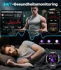 Herren Militär-Smartwatch mit 1,85" HD Display, 1000mAh, Produktbild-Vorschau 6