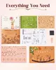3D Houten bloem-puzzel, abrikozen dahlia – Doe-het-zelf Productafbeelding-voorbeeld 7