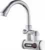 A close-up studio shot of a white and silver instant water heater faucet. Náhled obrázku produktu