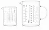Messbecher Set Glas 500ml/1000ml hitzebeständig Messkanne Produktbild-Vorschau 1