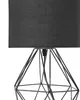 BELIANI Tischlampe Schwarz Metall 35 cm Stoffschirm Produktbild-Vorschau 7