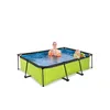 A family enjoying a swim in a rectangular above-ground pool. Náhľad obrázku produktu