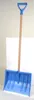 A blue shovel with a wooden handle is shown against a plain background. Produktbild-Vorschau