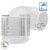 Temperguss-Gewindefitting verzinkt Winkel 90°, IG x AG 1/2 Produktbild-Vorschau 4