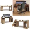 Scrivania computer Vicco Joel Rovere dorato 179.8 x 65.5 cm Anteprima dell’immagine prodotto 2