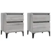 vidaXL Nachttische 2 Stk. Grau Sonoma 40x35x50 cm Produktbild-Vorschau 1