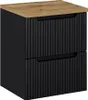 Waschtisch-Unterschrank 50cm, in schwarz mit Eiche, Produktbild-Vorschau 1
