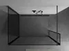 Mexen Kioto Walk-in Duschwand 8mm Schwarz/Grau 3-teilig Produktbild-Vorschau 4