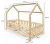 Łóżko Domek DUBI dziecięce 160x80 z materacem - kolor Podgląd zdjęcia produktu 6