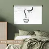 MuchoWow® Wandteppich Wandbehang Gesicht - Abstrakt - Produktbild-Vorschau 4