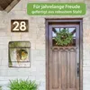 banjado Design Briefkasten Stahl schwarz mit Zeitungsfach Produktbild-Vorschau 4