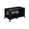 A black baby travel cot is shown from a diagonal angle against a white background. Anteprima dell’immagine prodotto