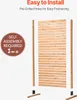 SucceBuy Paravent Séparateur de pièce Bois autonome Voir les images du produit 5