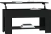 A black lift-top coffee table with a shelf below, shown against a white background. Náhled obrázku produktu