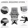HOMCOM Relaxsessel mit Hocker, Fernsehsessel, Polstersessel Produktbild-Vorschau 7