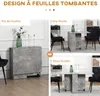 HOMCOM Table pliante de cuisine salle à manger amovible sur Voir les images du produit 3