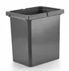 A dark gray trash can insert with a rim, shown from a slightly elevated front-left angle against a white background. Produktbild-Vorschau