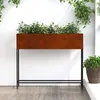 vidaXL Hochbeet Gartenpflanzer Rostig 100 x 26 x 82 cm Produktbild-Vorschau 2