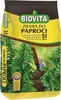 A bag of soil for ferns, with ferns and a shovel depicted. Podgląd zdjęcia produktu