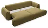 Schlafsofa 4-Sitzer - Chenille-Stoff - Olivgrün - MONELIA Produktbild-Vorschau 5