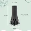 2er Set Grabvase mit Sockel Gewicht Friedhofvase Produktbild-Vorschau 2