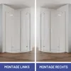 IMPTS Duschkabine 90x90cm Viertelkreis Duschabtrennung Produktbild-Vorschau 10