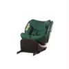 A green child car seat with a black base, shown from a slightly angled side view on a white background. Náhľad obrázku produktu