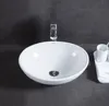 Lavabo ovale con troppopieno in Vetroceramica bianco per Anteprima dell’immagine prodotto 3