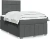 Boxspringbett mit Matratze Dunkelgrau 120x200 cm Stoff, Produktbild-Vorschau 1