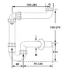 Raumsparsiphon für Waschbecken 1 1/4' DN32, 240mm lang, Produktbild-Vorschau 3