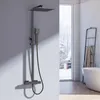 Ensemble de douche Heilmetz noir mat avec thermostat, pomme Voir les images du produit 2