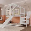 Merax Etagenbett 90x200cm mit Treppe und Rutsche, Produktbild-Vorschau 5